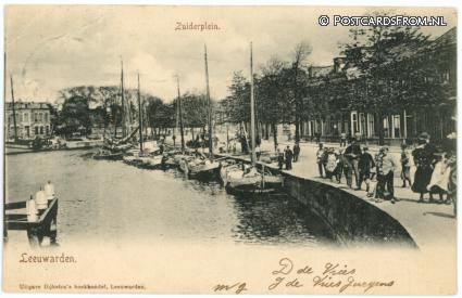 Leeuwarden, Zuiderplein ansichtkaart: Leeuwarden, Zuiderplein