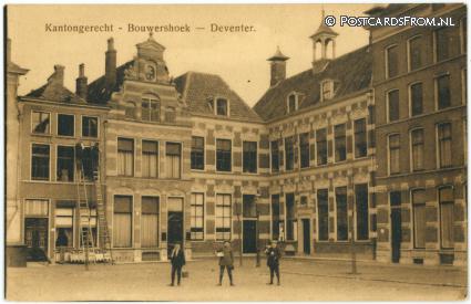 ansichtkaart: Deventer, Kantongerecht - Brouwershoek