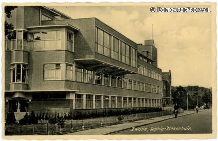 ansichtkaart: Zwolle, Sophia-Ziekenhuis