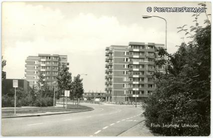 ansichtkaart: Uithoorn, Flats Legmeer