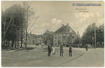 ansichtkaart: Winterswijk, Stationstraat