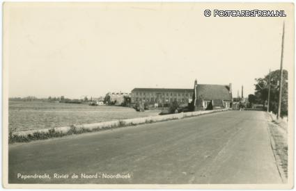 ansichtkaart: Papendrecht, Noordhoek. Rivier de Noord
