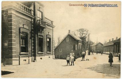 ansichtkaart: Papendrecht, Gemeentehuis