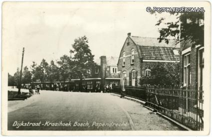 ansichtkaart: Papendrecht, Dijkstraat - Kraaihoek Bosch
