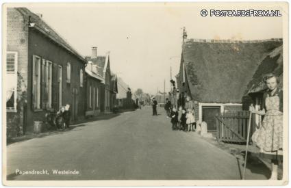 ansichtkaart: Papendrecht, Westeinde