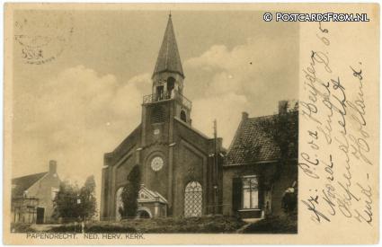 Papendrecht, Ned. Herv. Kerk ansichtkaart: Papendrecht, Ned. Herv. Kerk