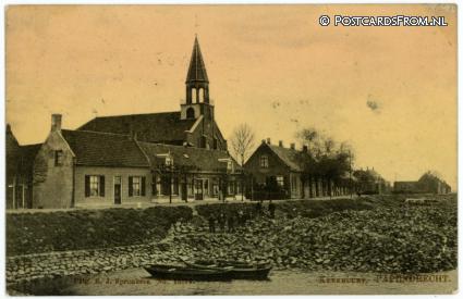 ansichtkaart: Papendrecht, Kerkbuurt