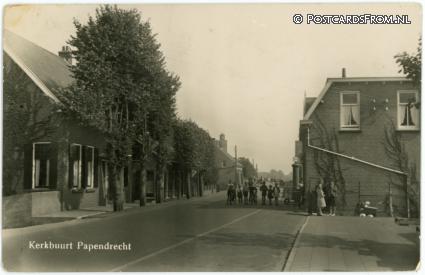 ansichtkaart: Papendrecht, Kerkbuurt