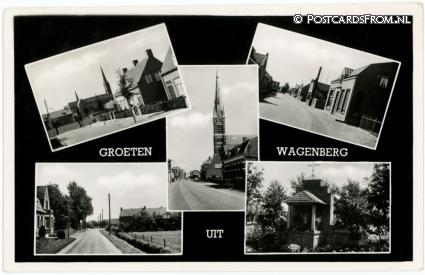 Wagenberg, Groeten uit ansichtkaart: Wagenberg, Groeten uit