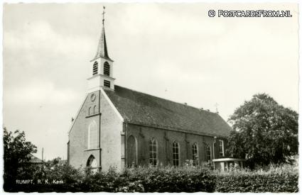 ansichtkaart: Rumpt, R.K. Kerk