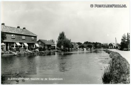 Bleskensgraaf, Gezicht op de Graafstroom ansichtkaart: Bleskensgraaf, Gezicht op de Graafstroom