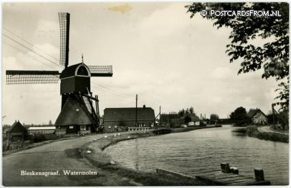 ansichtkaart: Bleskensgraaf, Watermolen