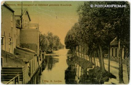 Brandwijk, Graafstroom, Molenaarsgraaf en Gijbeland gemeente Brandwijk ansichtkaart: Brandwijk, Graafstroom, Molenaarsgraaf en Gijbeland gemeente Brandwijk