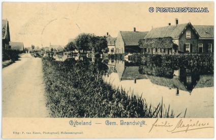 ansichtkaart: Brandwijk, Gybeland - Gem. Brandwijk