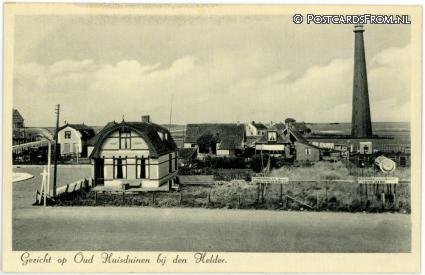 ansichtkaart: Huisduinen, Gezicht op Oud Huisduinen. Huize 'de Norm'
