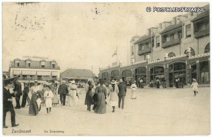 ansichtkaart: Zandvoort, De Strandweg. Hotel Driehuizen