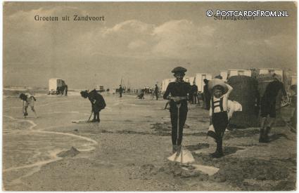 ansichtkaart: Zandvoort, Strandgezicht