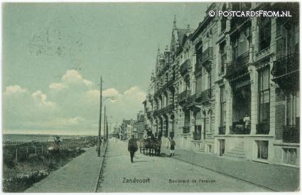 ansichtkaart: Zandvoort, Boulevard de Favauge