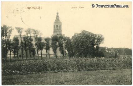 ansichtkaart: Dronrijp, Herv. Kerk