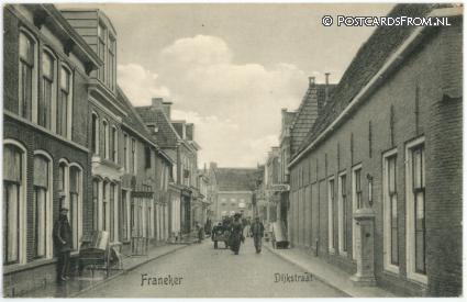 Franeker, Dijkstraat ansichtkaart: Franeker, Dijkstraat