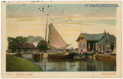 ansichtkaart: Franeker, Vliet - Nieuwe Kanaal