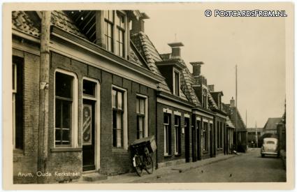 ansichtkaart: Arum, Oude Kerkstraat