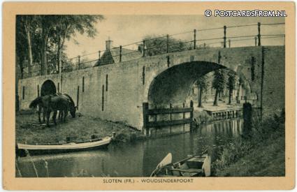 ansichtkaart: Sloten FR, Woudsenderpoort