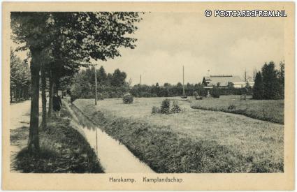 ansichtkaart: Harskamp, Kamplandschap