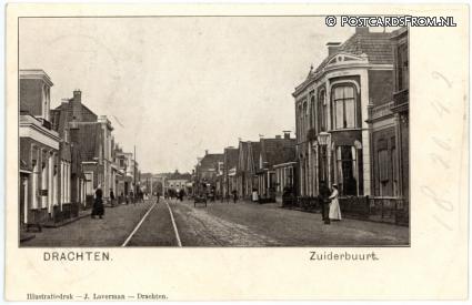 ansichtkaart: Drachten, Zuiderbuurt
