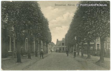 ansichtkaart: Akkrum, Dorpsstraat