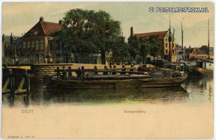 Delft, Scheepmakery ansichtkaart: Delft, Scheepmakery