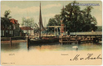 Delft, Oostpoort ansichtkaart: Delft, Oostpoort