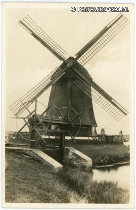 Ouddorp, ? Hollandsche Molen ansichtkaart: Ouddorp, ? Hollandsche Molen