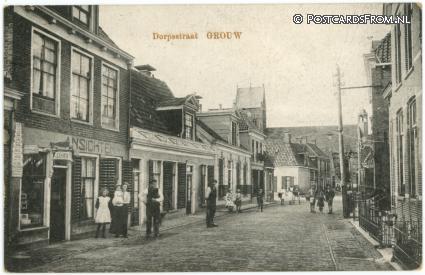 ansichtkaart: Grouw, Dorpsstraat