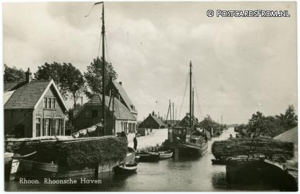 ansichtkaart: Rhoon, Rhoonsche Haven