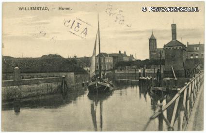 ansichtkaart: Willemstad, Haven