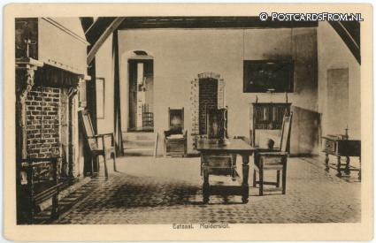 Muiden, Muiderslot. Eetzaal ansichtkaart: Muiden, Muiderslot. Eetzaal