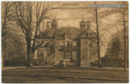 ansichtkaart: Oegstgeest, Kasteel Oud Poelgeest. Voorzij