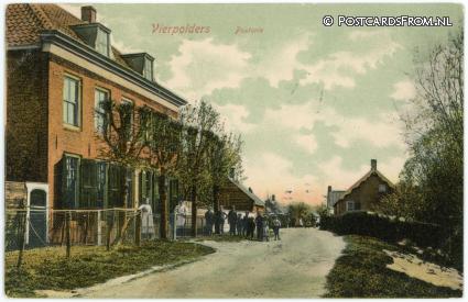 ansichtkaart: Vierpolders, Pastorie