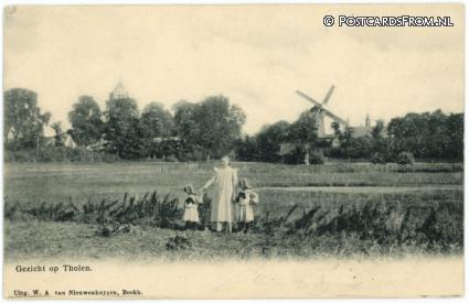 ansichtkaart: Tholen, Gezicht op Tholen