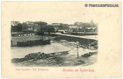Delfshaven, Oost. Kousdijk ansichtkaart: Delfshaven, Oost. Kousdijk