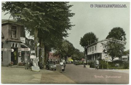 Ermelo, Stationsstraat ansichtkaart: Ermelo, Stationsstraat