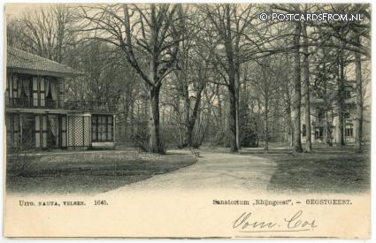 ansichtkaart: Oegstgeest, Sanatorium 'Rhijngeest'