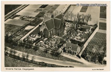 ansichtkaart: Oegstgeest, Groene Kerkje