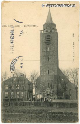 Rijnsburg, Ned. Herv. Kerk ansichtkaart: Rijnsburg, Ned. Herv. Kerk
