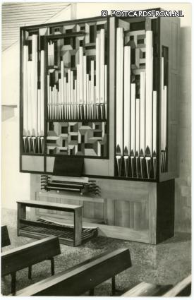 Amstelveen, Hervormde Paaskerk. Orgel ansichtkaart: Amstelveen, Hervormde Paaskerk. Orgel
