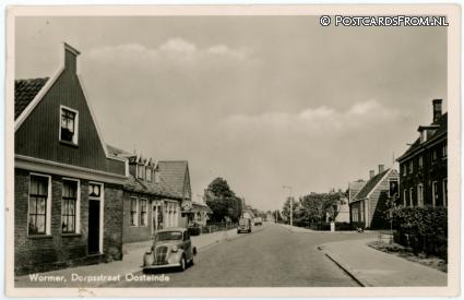 Wormer, Dorpsstraat Oosteinde ansichtkaart: Wormer, Dorpsstraat Oosteinde
