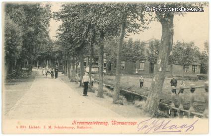 Wormerveer, Krommenieerweg ansichtkaart: Wormerveer, Krommenieerweg