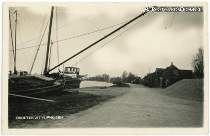 ansichtkaart: Vijfhuizen, Groeten uit