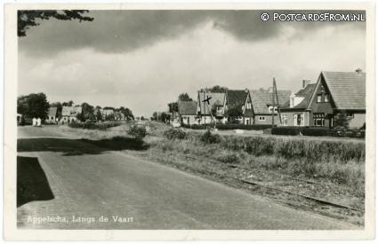 ansichtkaart: Appelscha, Langs de Vaart